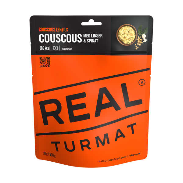 Couscous mit Linsen und Spinat - Real Turmat