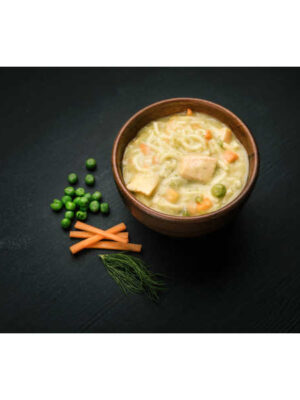 Cremigem Lachs mit Pasta - 601 kcal - Real Field Meal