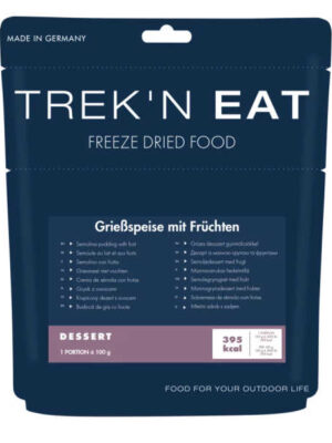 Grießspeise mit Früchten – Trek’n Eat
