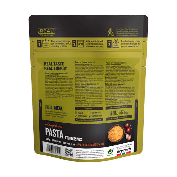 Pasta in Tomatensauce - 608 kcal - Real Field Meal
