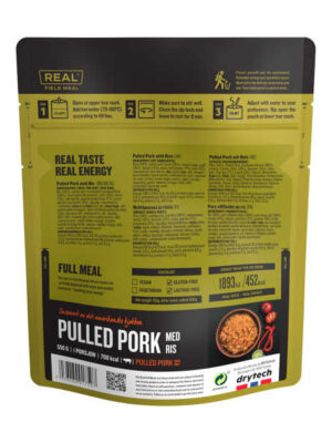 Pulled Pork mit Reis - 701 kcal - Real Field Meal