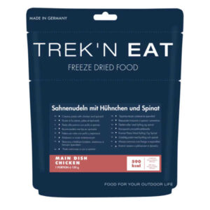 Sahnenudeln mit Hühnchen und Spinat – Trek’n Eat