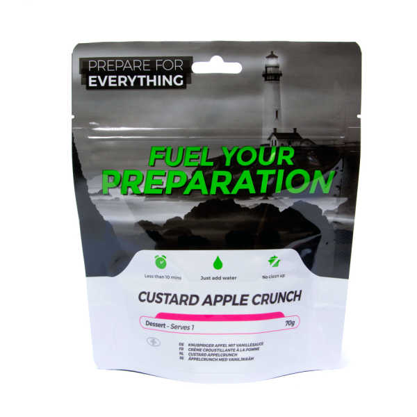 Apfel-Crunch mit Vanillepudding (Custard) – Fuel your Preparation