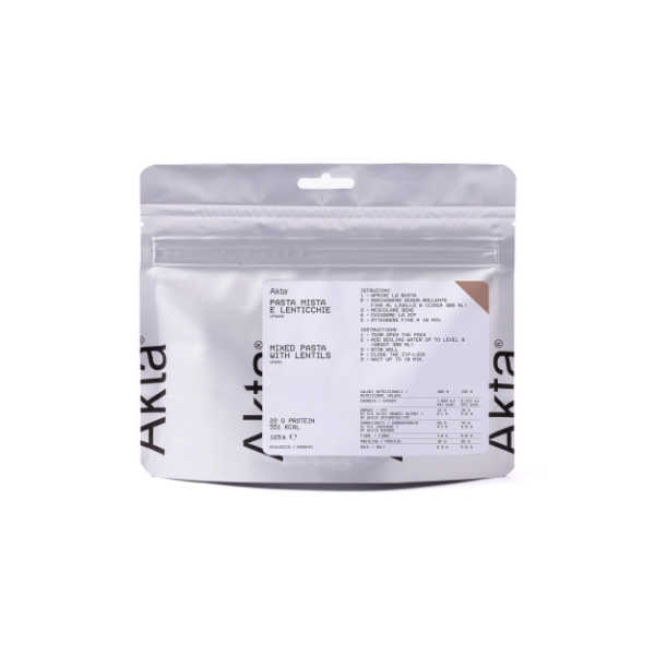 Biologische Gemischte Pasta mit Linsen – 551 kcal – Akta