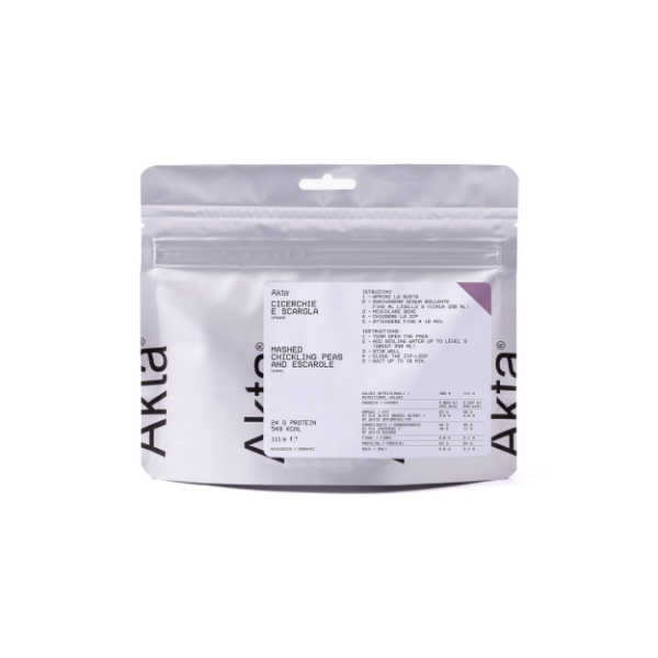 Biologische Pürierte Kichererbsen mit Endivien – 549 kcal – Akta