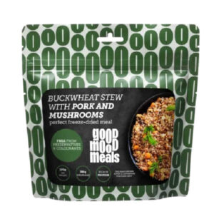 Buchweizeneintopf mit Schweinefleisch und Pilzen - Good Mood Meals