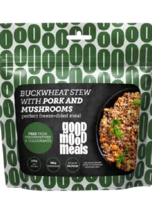 Buchweizeneintopf mit Schweinefleisch und Pilzen - Good Mood Meals