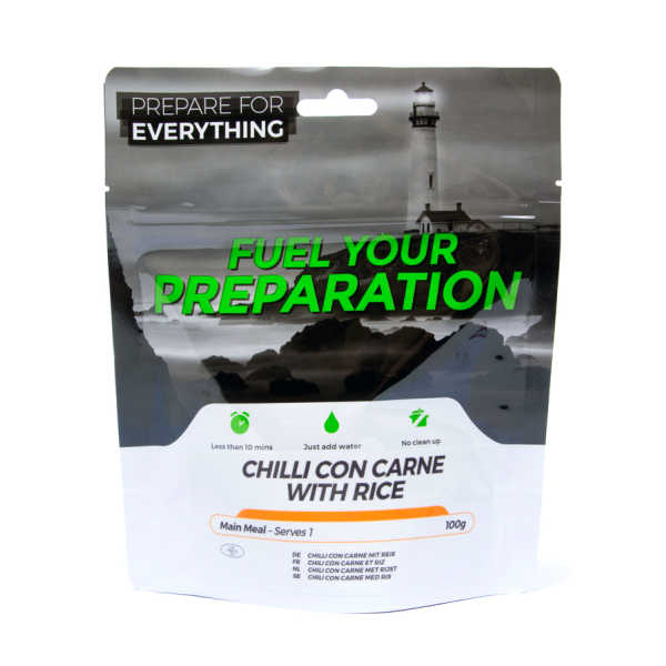 Chili con Carne mit Reis – Fuel your Preparation