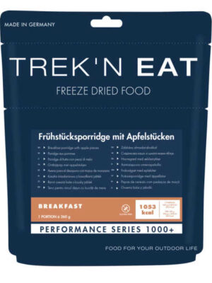 Frühstücksporridge mit Apfelstücken – 1053 kcal – Trek’n Eat