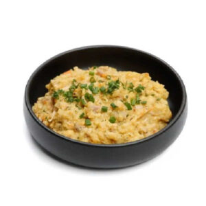 Gepürierte gelbe Erbsen mit Fleisch - Good Mood Meals