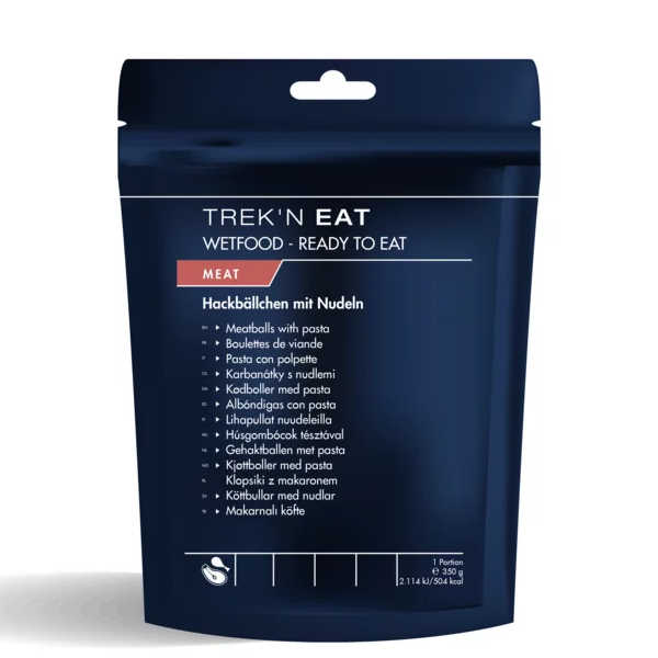 Hackbällchen mit Nudeln – Nassgericht – Trek’n Eat