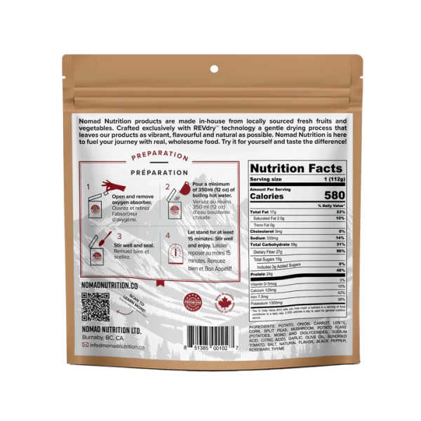 Irish Shepherd's Pie - 580 kcal - Nomad Nutrition