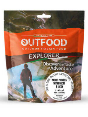 Kartoffelpüree mit Pilzen und Speck – 515 kcal – Outfood by Tiberino