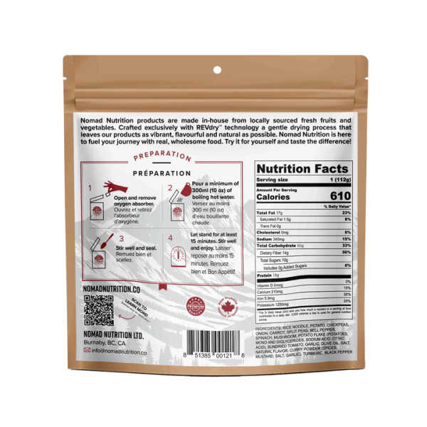 Kathmandu Curry - 610 Kcal - Nomad Nutrition