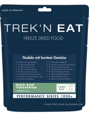 Nudeln mit butem Gemüse – 1020 kcal – Trek’n Eat