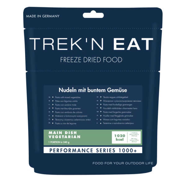 Nudeln mit butem Gemüse – 1020 kcal – Trek’n Eat