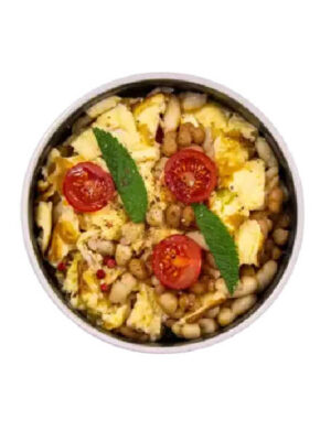 Omelett mit weißen Bohnen - Good Mood Meals