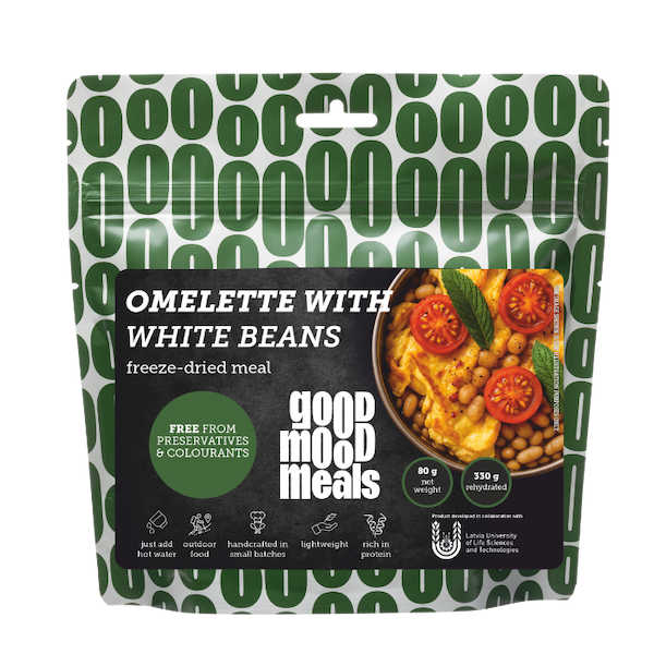 Omelett mit weißen Bohnen - Good Mood Meals