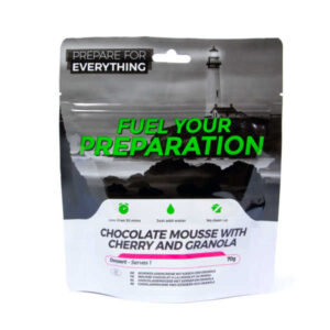 Schokoladenmousse mit Granola & Kirsche – Fuel your Preparation