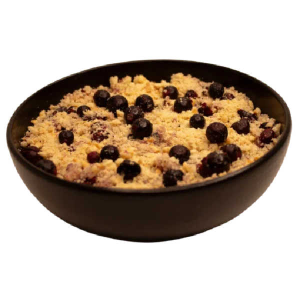 Schwarze-Johannisbeer-Crumble - Good Mood Meals