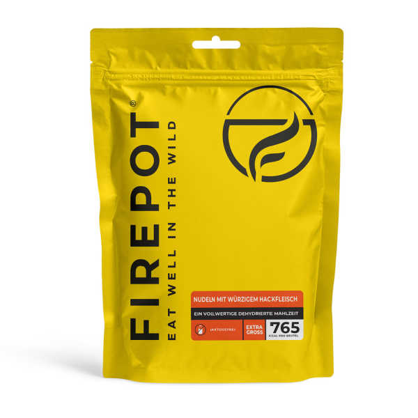 Nudeln mit würzigem Hackfleisch - XL 765 kcal - Firepot
