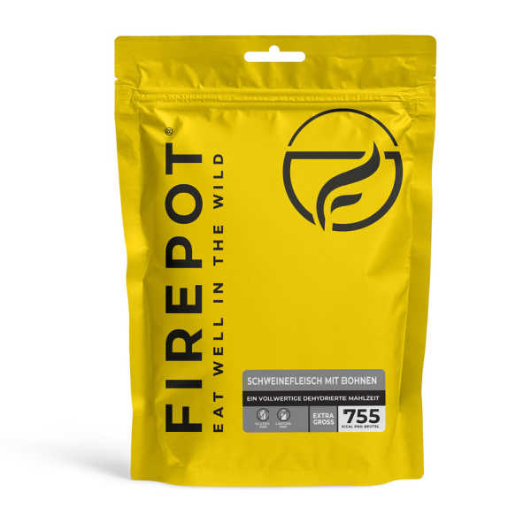 Schweinefleisch mit Bohnen - XL 755 kcal - Firepot