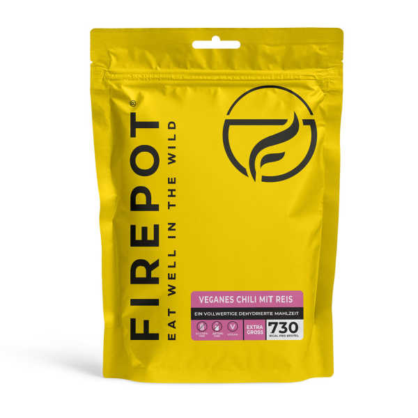 Veganes Chili mit Reis - XL 730 kcal - Firepot