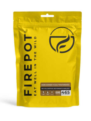 Weiße Bohnen in Soja-Tomatensoße - 465 kcal - Firepot