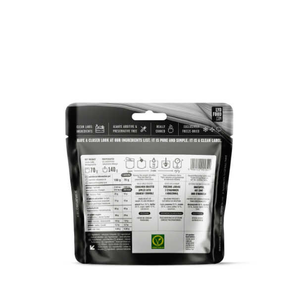 Apfelstreusel - 358 kcal - LYOFOOD