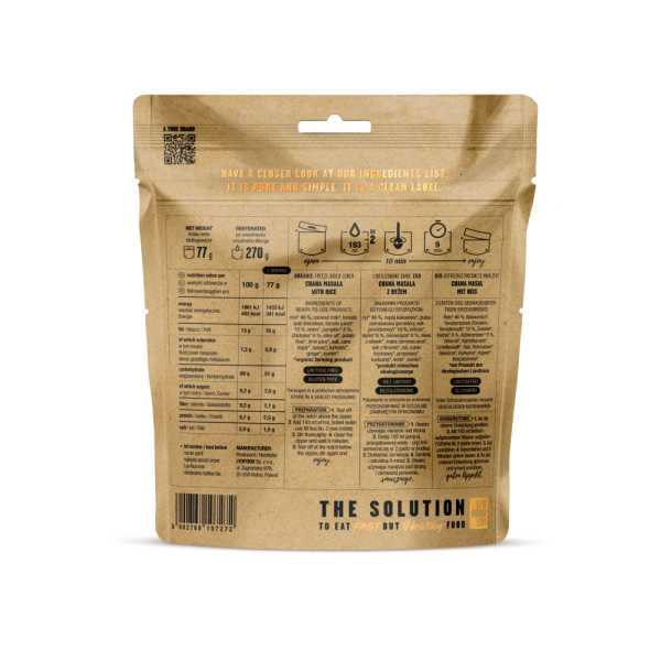 Bio-Chana Masala mit Reis - Bistro - LYOFOOD