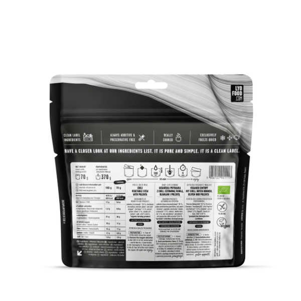 Chili sin Carne - 280 kcal - LYOFOOD