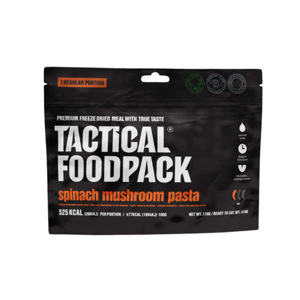Pilzpasta mit Spinat - Tactical Foodpack