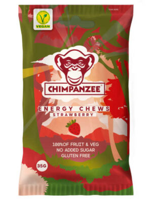Energy Chews Erdbeere – Fruchtgummis für Sportler – Chimpanzee
