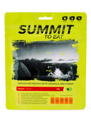 Schokoladenmousse mit Granola & Kirsche - Summit to Eat
