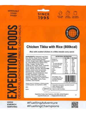 Hähnchen Tikka mit Reis - Expedition Foods - 800 Kcal