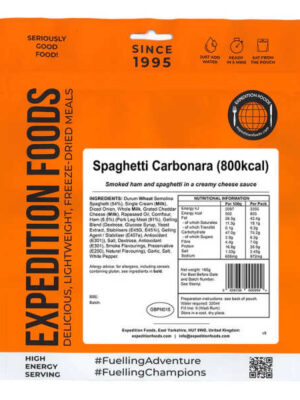 Spaghetti Carbonara - Expedition Foods - 800 Kcal