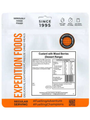 Vanillepudding mit gemischten Beeren - Expedition Foods