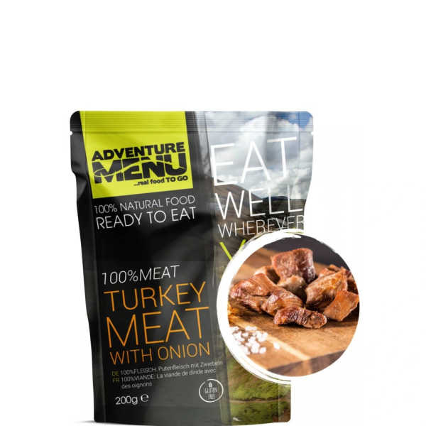100 % Fleisch - Putenfleisch mit Zwiebeln - Adventure Menu