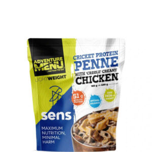 Grillenprotein-Penne mit Hähnchen in kreolischer Rahmsauce - Adventure Menu