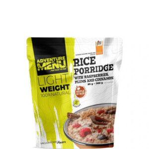 Milchreis mit Pflaumen, Himbeeren und Zimt - Adventure Menu