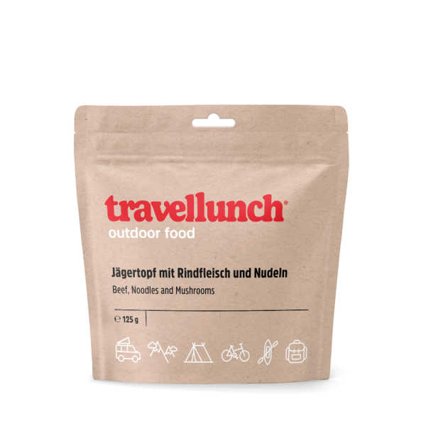 Jägertopf mit Rindfleisch und Nudeln - Travellunch - 1 Portion