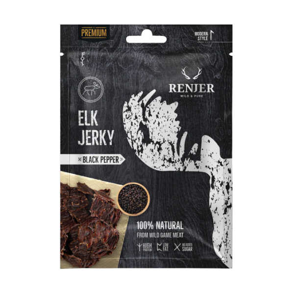 Elk Jerky - Black Pepper - Renjer