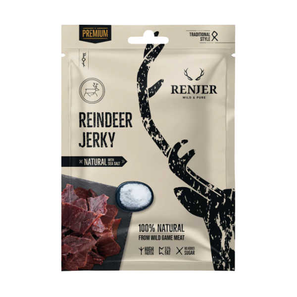 Reindeer Jerky - Sea Salt - Renjer