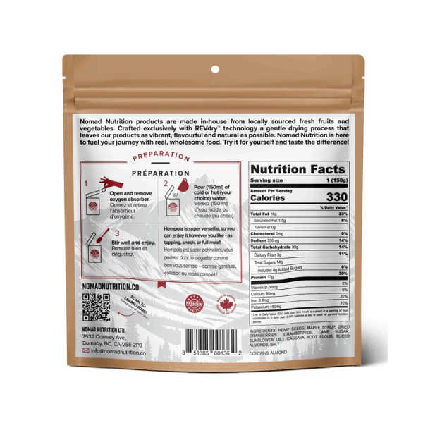 Westcoast Hempola - Original Cereal - 330 Kcal - Nomad Nutrition
