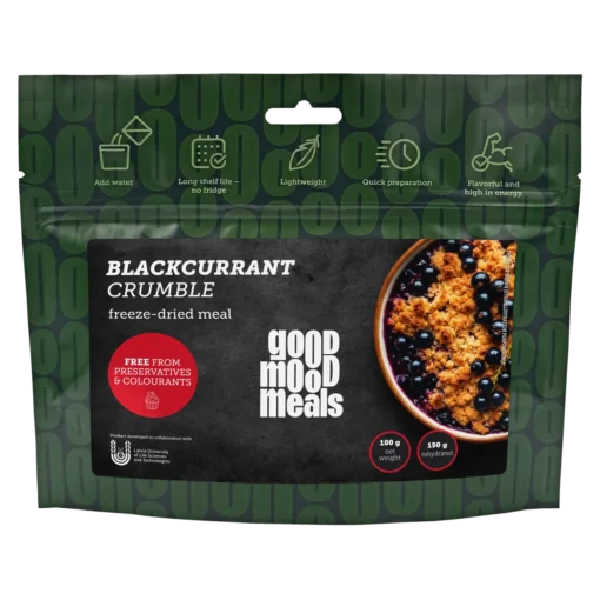 Schwarze-Johannisbeer-Crumble - 461 kcal - Good Mood Meals