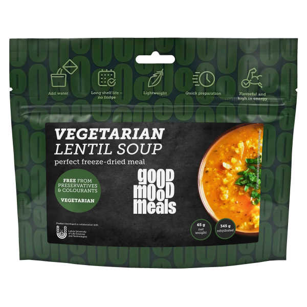 Vegetarische Linsensuppe - 282 kcal - Good Mood Meals