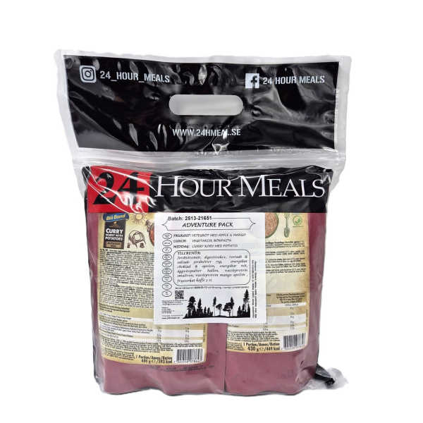 Adventure Pack – 24 Stunden Notverpflegungspaket (Nassnahrung_MRE) – 24 Hour Meals